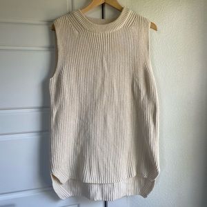 Callahan Knit Sleeveless Cream Top